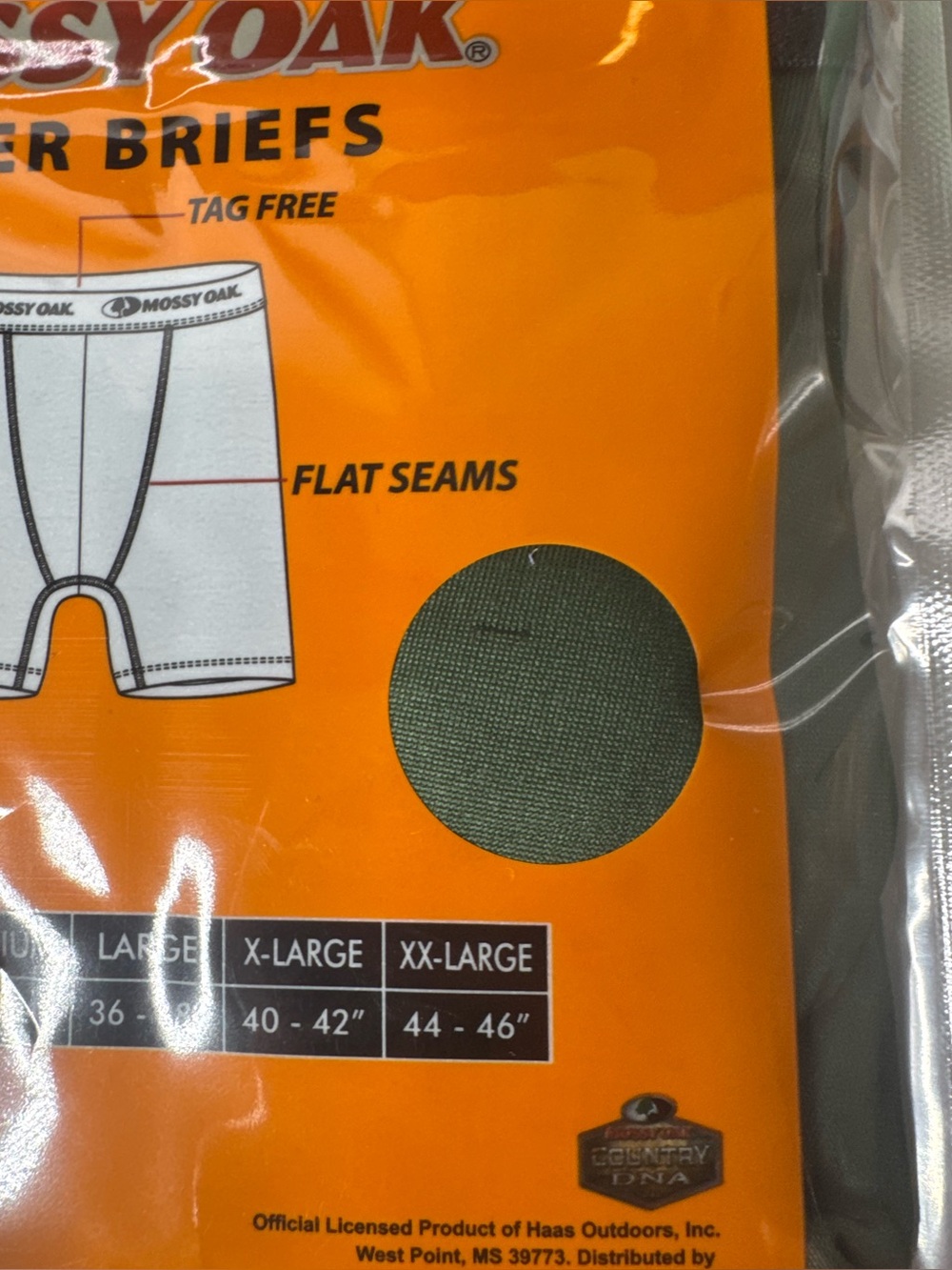 Mossy Oak Performance Boxer Briefs large lightweight stretch tag free flat seam - Picture 2 of 3